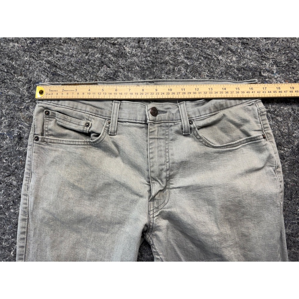 Levis 511 Slim Fit Jeans Mens 34x34 Light Gray Stretch Denim Pants 04511-3440 - Picture 6 of 16
